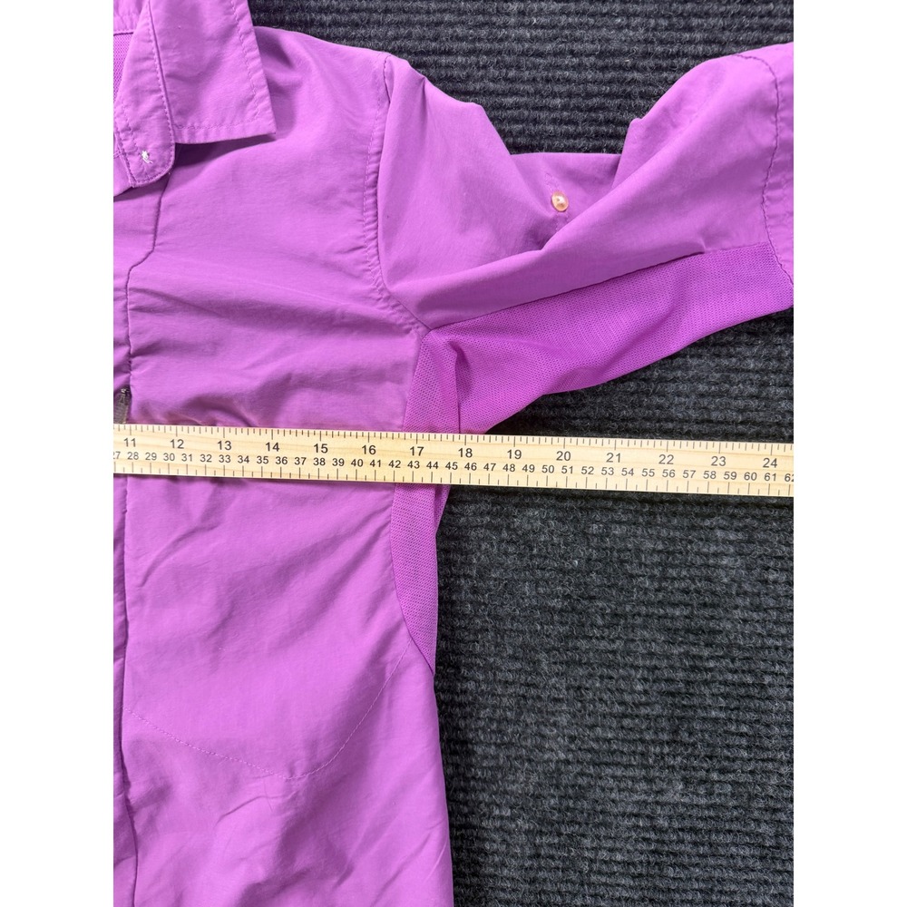 Mountain Hardwear Canyon Hiking Shirt Womens Medium Purple Short Sleeve OL3395 - Picture 9 of 11